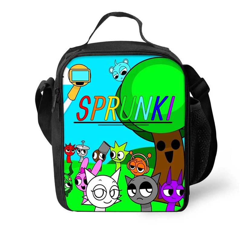 Lunch Bag Sprunki Insulated Thermal Bag Lunch Container Leakproof Tote Box Food Storage Bags for Boy Girls Best Gift lunch bag