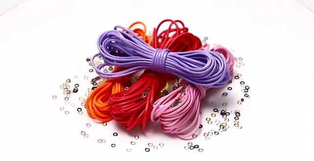 0.5 0.8 1.0 1.5 2.0mm Waxed Cord Waxed Thread Cord String Strap Necklace  Rope Bead