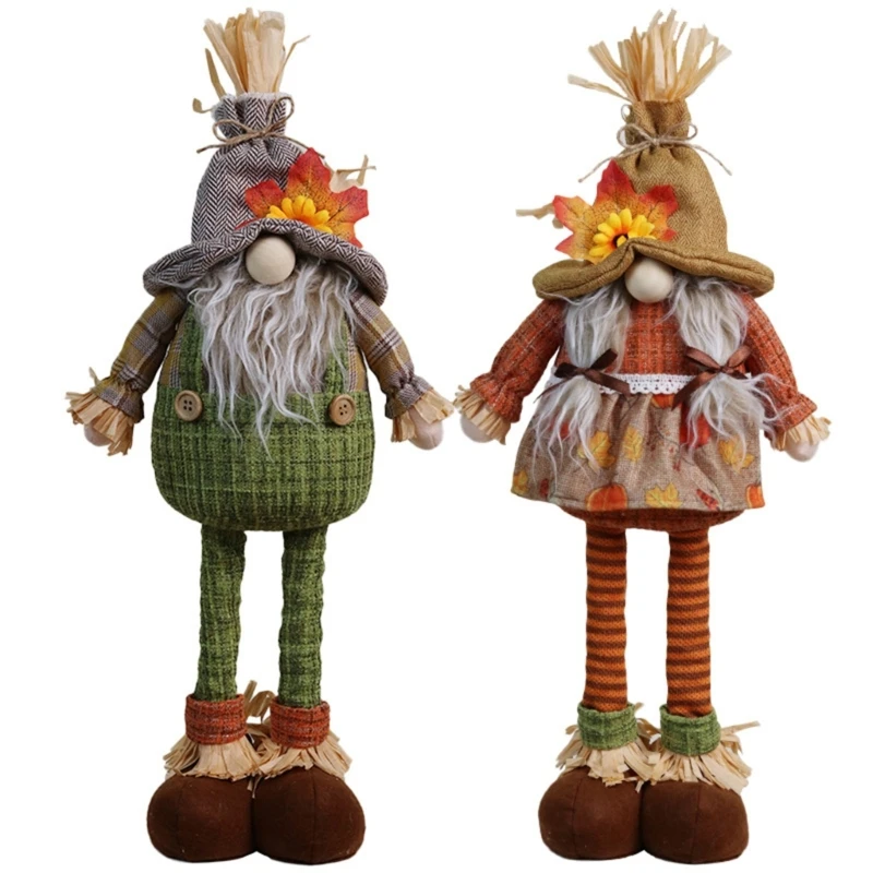 

Stuffed Gnomes for Festive Thanksgiving Halloween Shelf Embellishments