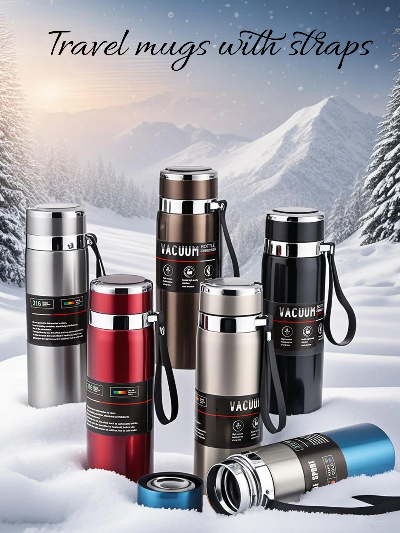 كوب معزول ستانلس ستيل 1لتر