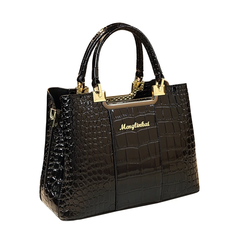QUARRYUS Women's Trendy Crocodile Pattern Handbag