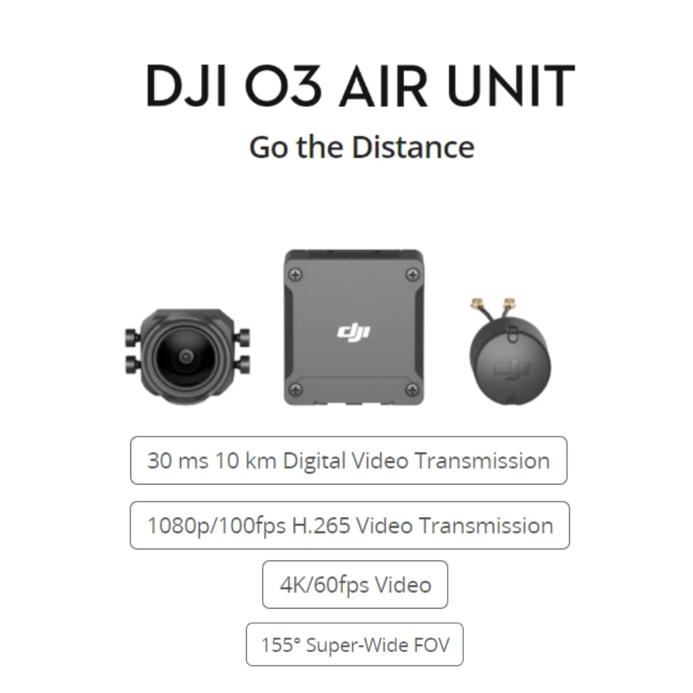 Description Picture 2 of itemDJI O3 Air Unit FPV Drone Digital Transmission System 10km Max Range 1080p/100fps H.265 Video Transmission for FPV Goggles V2