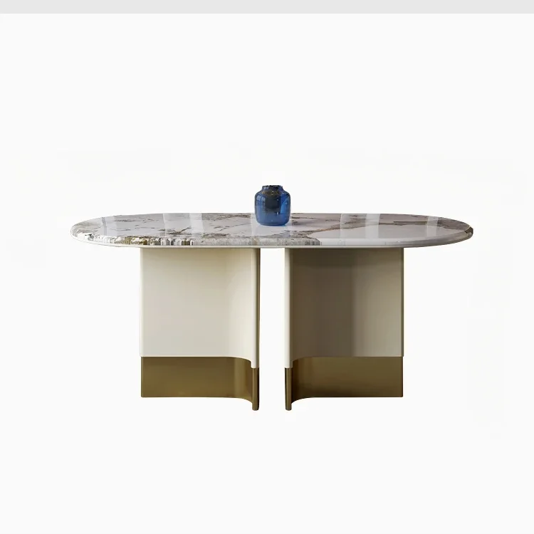 

Светильник роскошный обеденный стол и стулья в сочетании с нержавеющей сталью под заказ модные современные высококачественные искусства