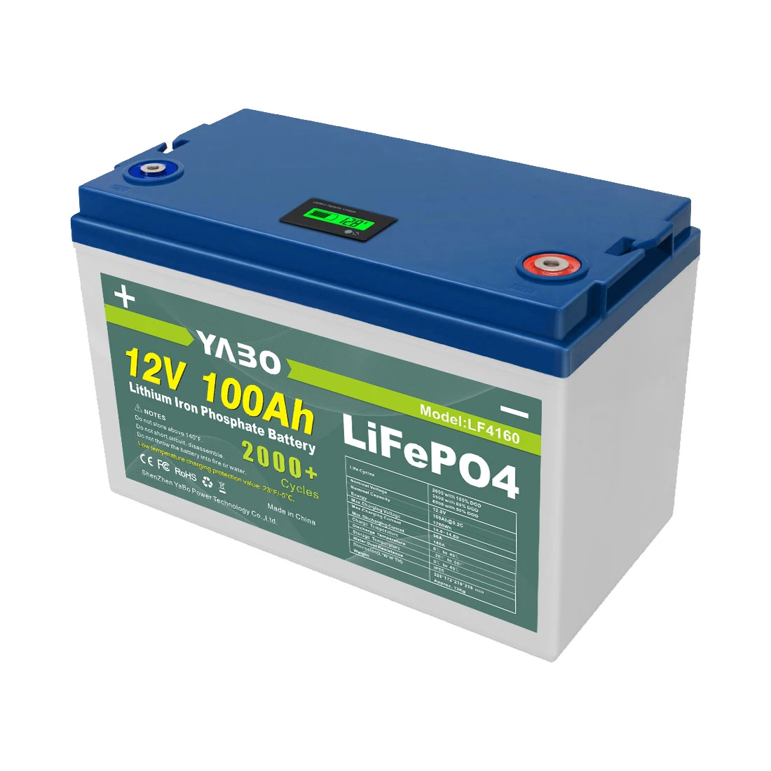 Golf Carts Rechargeable Cheap LiFePO4 Lithium Ion Battery Cell Solar LiFePO4 Caravan 12V 100Ah Battery Pack