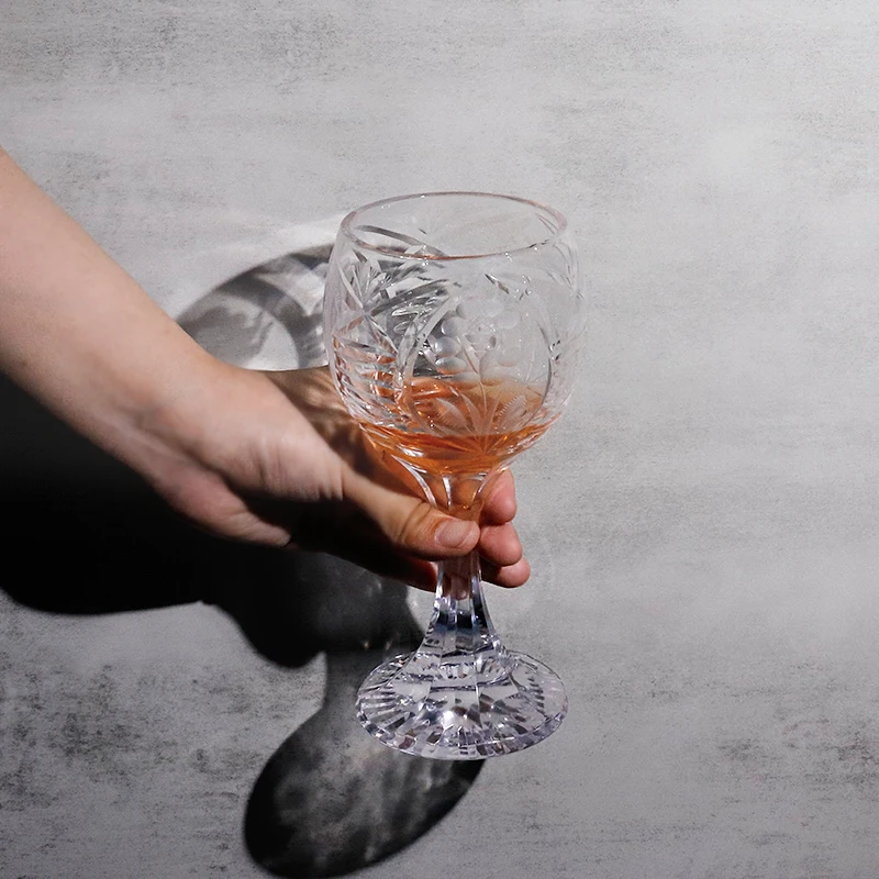 Edo Kiriko Italian BACCARAT Design Glasses Wine Champagne Glass Venetian Style Transparent Glass for Dinner Parties Wedding