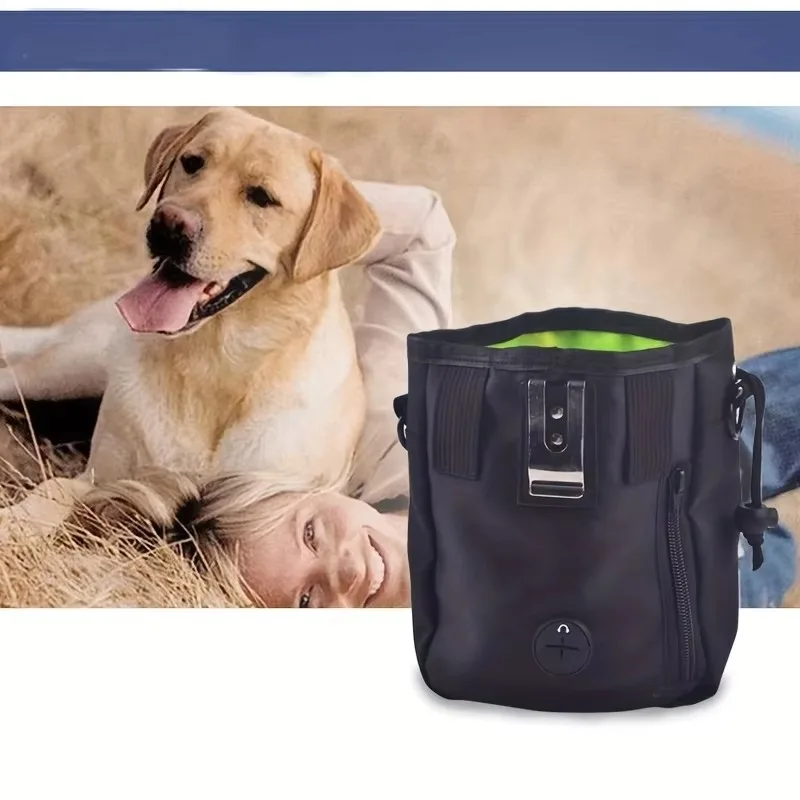 Marsupio per Addestramento Animali Domestici, Borsa Porta Snack per Cani, Borsa per Premi e Cibo per Cani, Borsa per Alimentazione e Stoccaggio all'Aperto - immagine 4