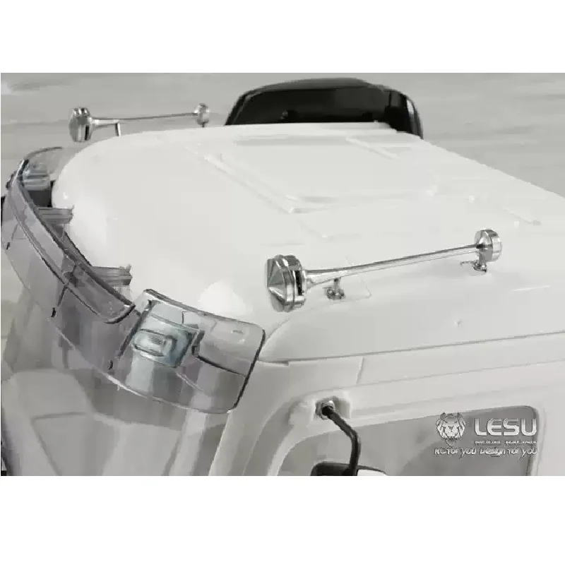 Lesu Modell für 1/14 LKW Tamiya G-6126 Edelstahl-Pfeifhorn Modell-LKW DIY Zubehör Spielzeug – Detail 8