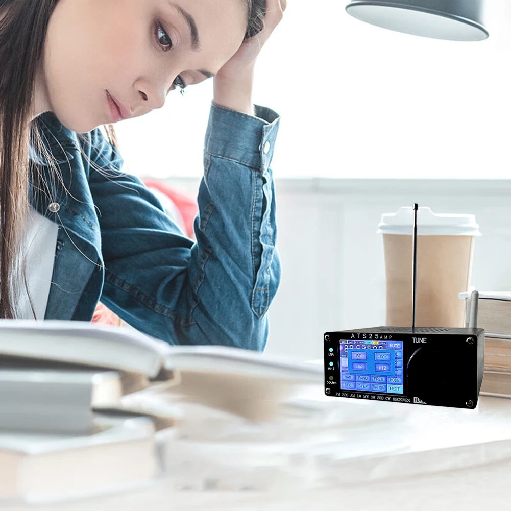 

ATS25AMP FM AM Radio with Spectrum Scanning RDS Portable Shortwave Radio Network WIFI Configuration DSP Receiver