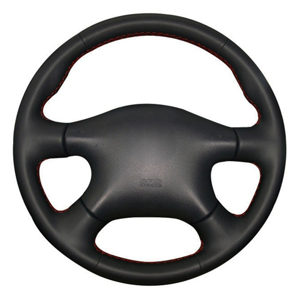 

Steering Wheel Cover Genuine Leather For Nissan Almera N16 Pathfinder Primera Paladin Old XTrail 2001-2006 Renault Samsung SM3