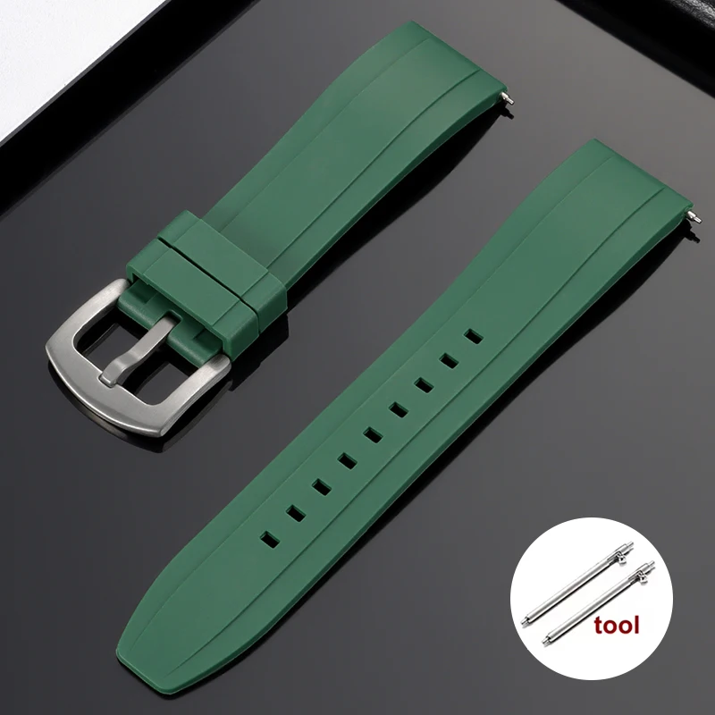 Vibrant Waterproof Silicone Watch Strap - Soft & Comfortable Rubber Wristband