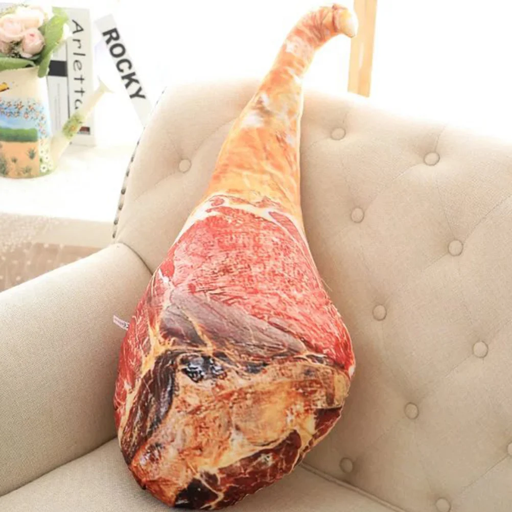 

Simulation Ham Doll Creative Bacon Food Plush Toy Throw Pillow Doll Funny Gift Home KTV Party Funny Pillow Home Decor(50CM)