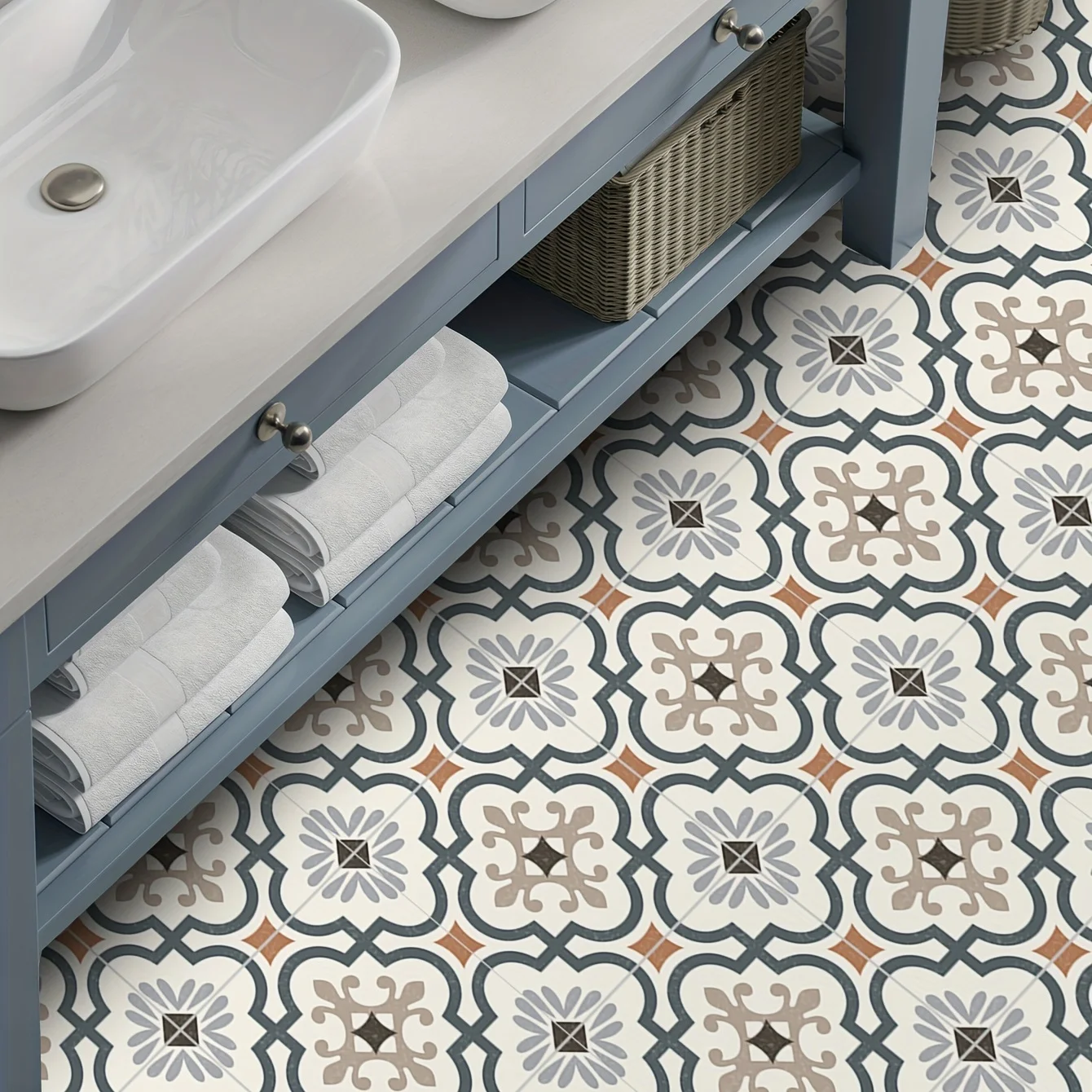 Easy to paste removable tile stickers for home