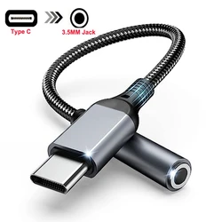 For Xiaomi Redmi Samsung Pixel USB C to 3.5mm Earphone Jack Digital Audio Adapter Converter Type C for Android AUX Connector