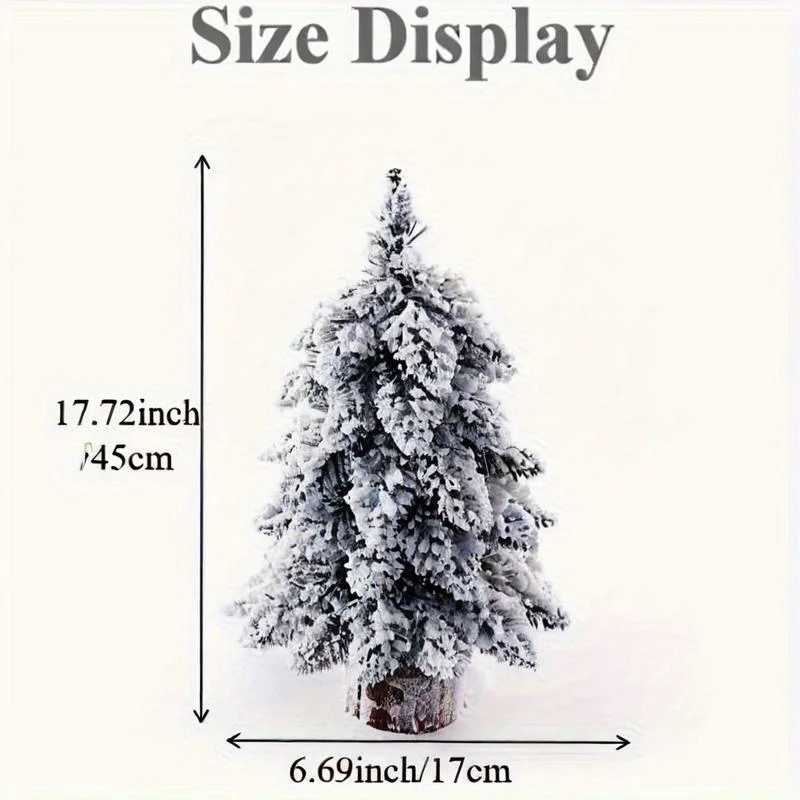 Mini Snowy Christmas Tree, DIY Christmas Tree, for Christmas Autumn Thanksgiving and Indoor Party Christmas Decoration