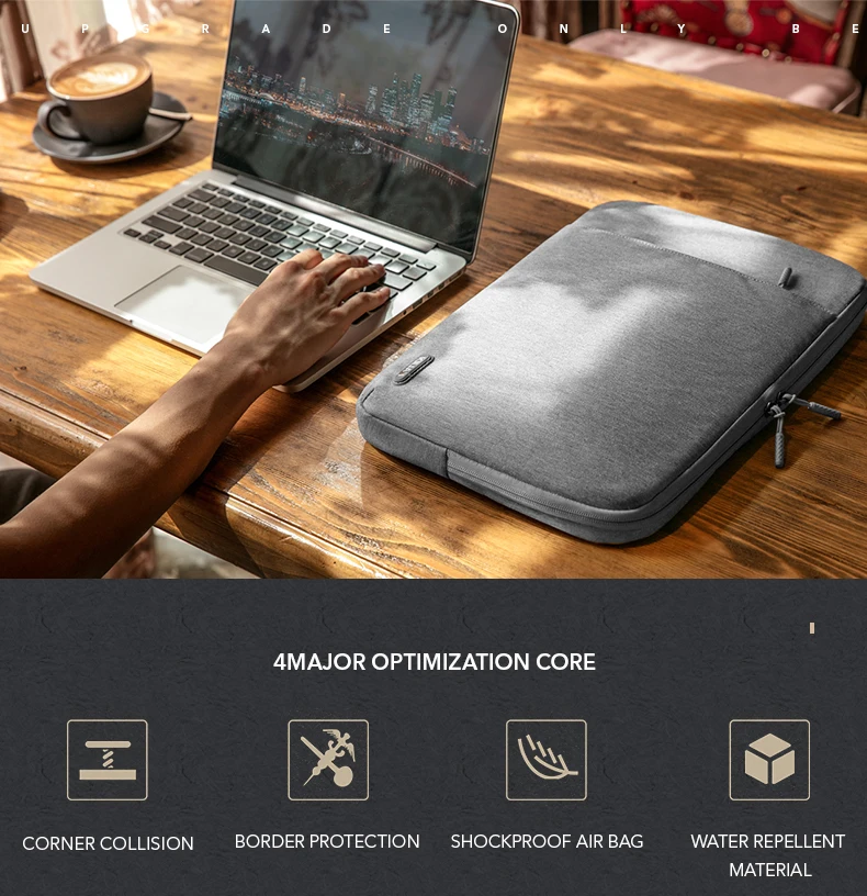 Bolsa Impermeável da Luva do Portátil pc Capa para Macbook Air Pro Ratina Xiaomi hp Dell Acer Notebook Computer Case 13 em 14 em 15 em 156 em - Imagem 3