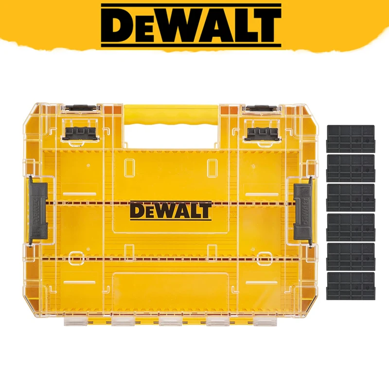 dewalt-dt70839-tough-case-large-com-divisor-organizador-tool-box-tampa-transparente-parafusos-bits-acessorio-empilhamento-storage-case