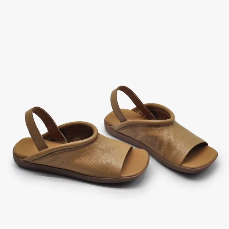 Women Square Toe Sandals Flats Slippers Beach Shoes New Summer Fashion Slingback Flip Flops Casual Woman Shoes Mujer Slides