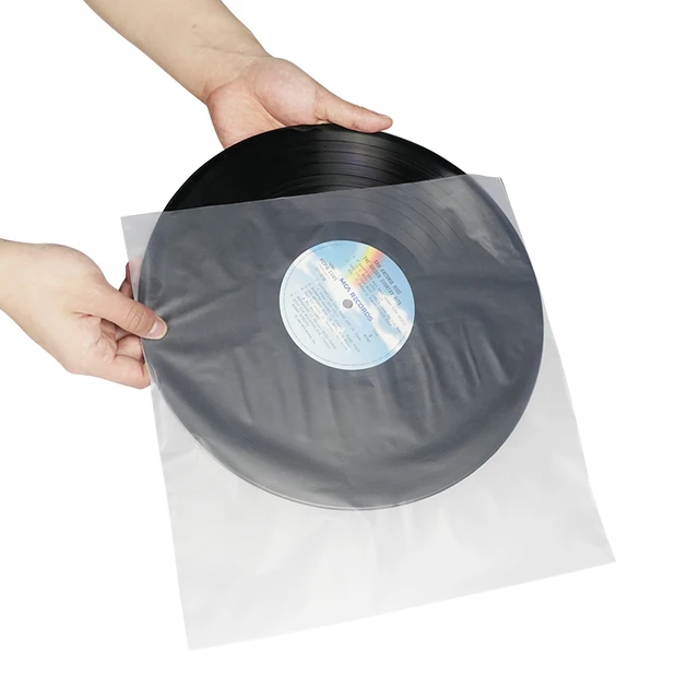 50Pcs 12in LP Vinyl Record Antistatic Plastic Album Cover Protecter Inner  Sleeve