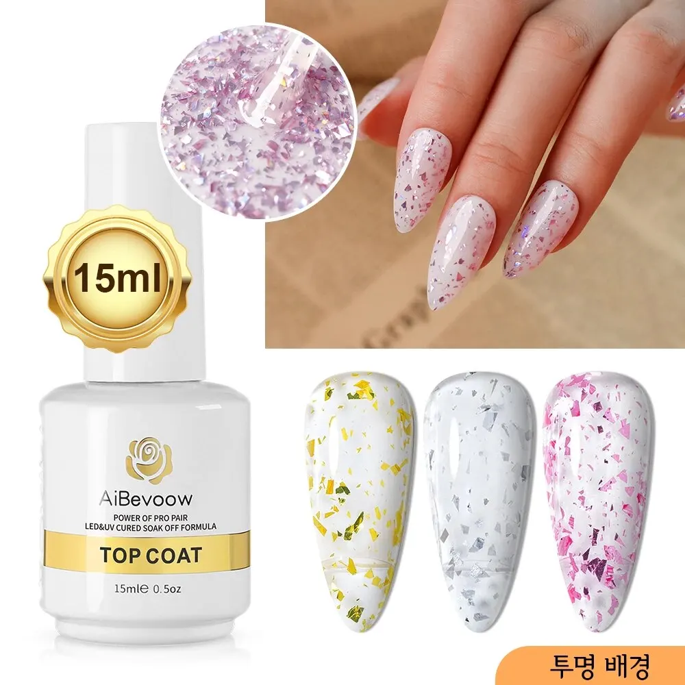 Glitter No Wipe Top Coat Nail Gel Polish Foil Flakes Gold Silver Pink Function Gel UV LED Semi Permanent Soak Off Varnish 15ml gel nail polish,gel nail varnish