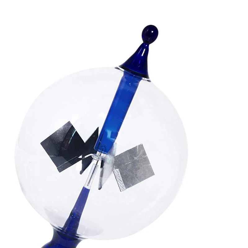 Blue Solar Power Radiometer Sunlight Energy Crookes Spinning Vanes Windmill Gift Home Desk Decoration