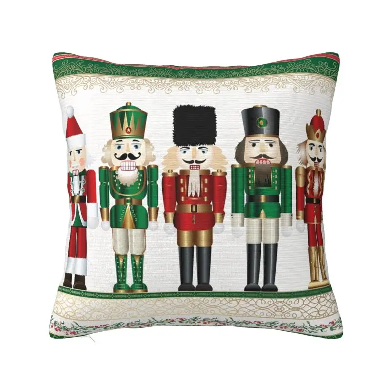 MerryChristmasNutcrackersNordicThrowPillowCoversHomeDecor
