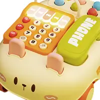 Baby Telephone Toy Educational Toy Multifunction Creative Simulation Telephone Pretend Phone for Toddler Kids Boys Birthday Gift 1