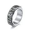 Viking Runes Rings Vintage Stainless Steel Band for Men Nordic Spinner Anxiety Ring Fidget Thumb Ring Gift for Dad Fathers 1