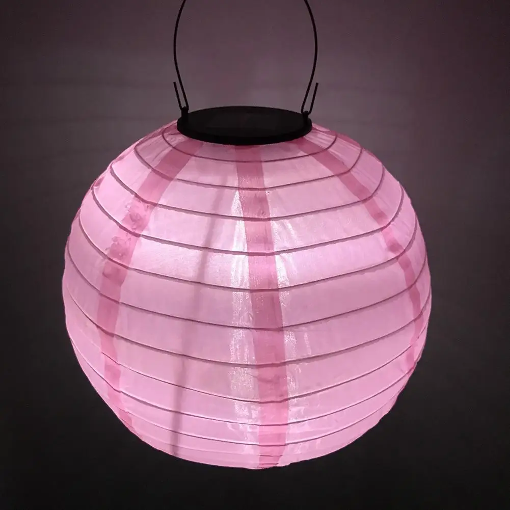 

3pcs Solar Lanterns Outdoor Weatherproof Hanging Garden Cloth Lantern For Outdoor Garden Wedding Halloween Party Decoration