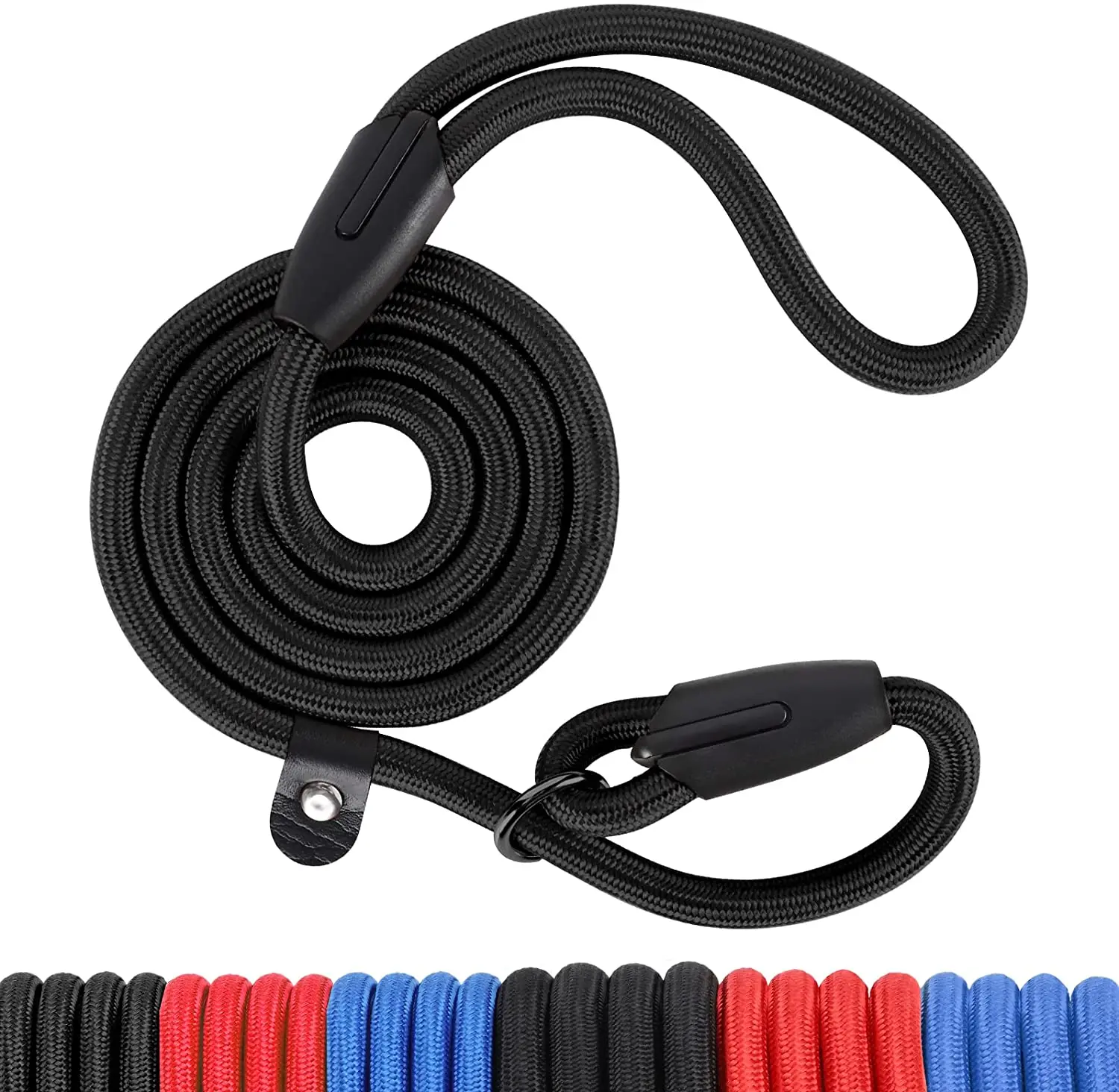 Durable Dog Leash Adjustable Nylon Slip Slip Rope Lead Training Leashes