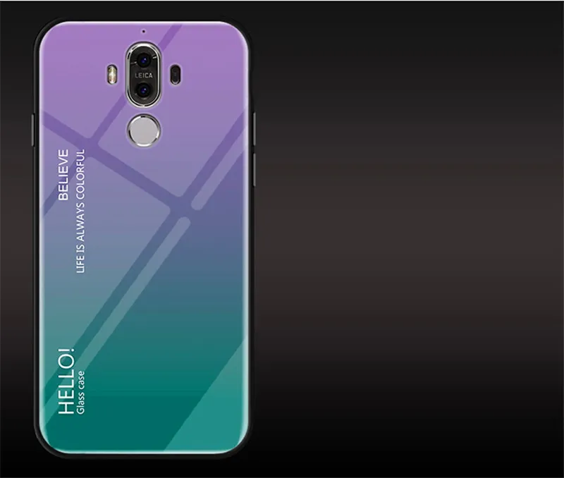 Gradient Aurora Tempered Glass Back Cover