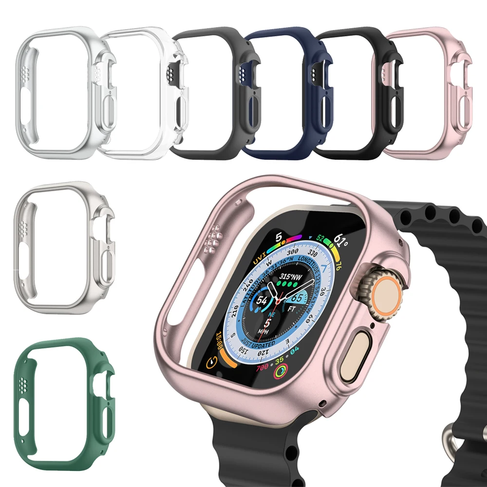 Cover Per Apple Watch Custodia Ultra 49Mm Custodia Rigida Antiurto Per Pc Bumber Custodia Protettiva Per Apple Watch Ultra 49Mm Cover No Screen