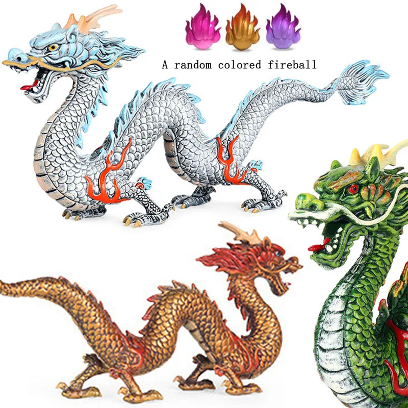 

2024 Chinese New Year Dragon Statue Feng Shui Dragon Figurine Myth Sculpture for Home Office Desktop Decoration Good Luck Gifts