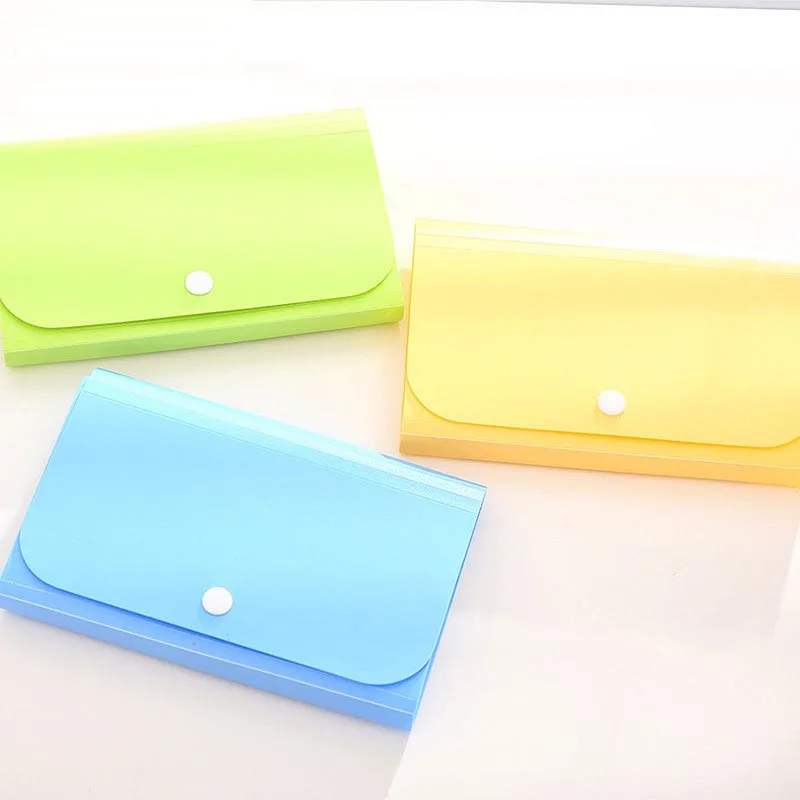 File Document Bag 12 Layers Pouch Bills Folder Card Organizer Fastener Office Mini Package EM88