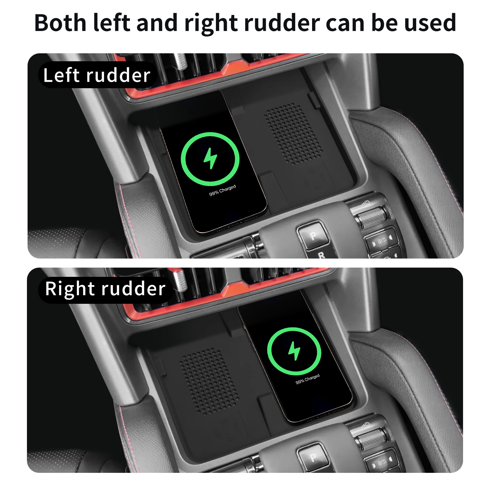 For BYD SHARK Wireless Charging Pad Car Pickup Accessories Auto Phone Non-slip Charger Mat Silicone Protective Pad wireless charging pad