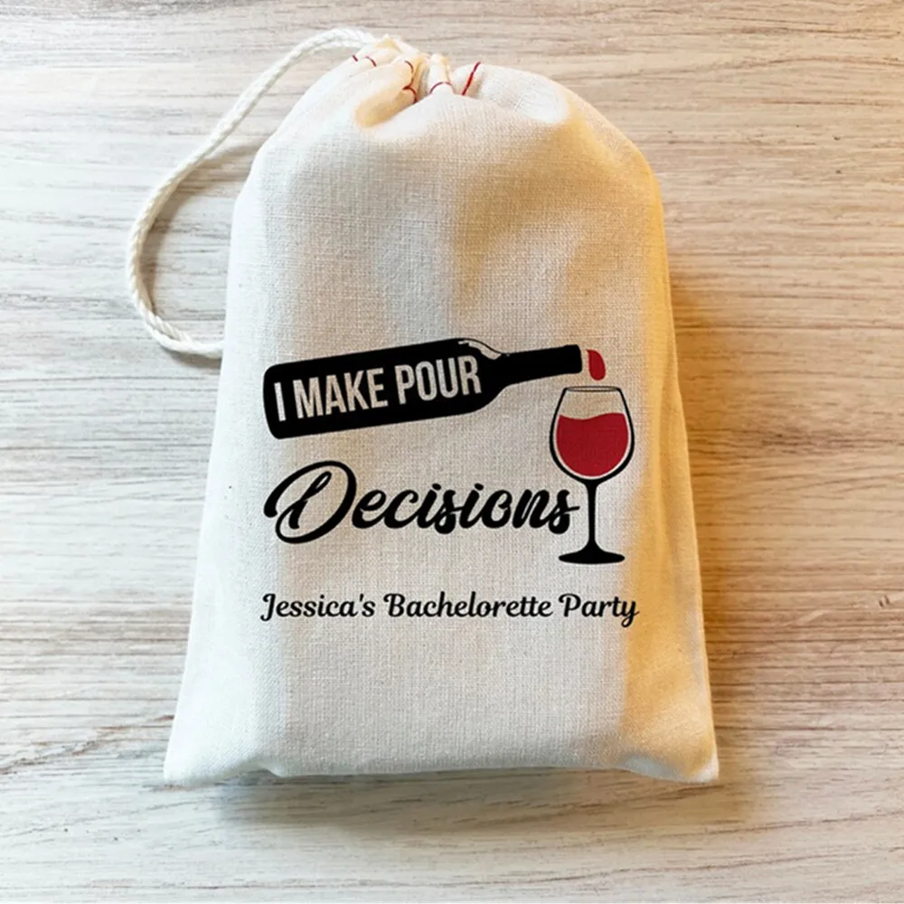 

25 шт., сувениры для вина, девичник, искусственная нить, набор для выживания, сувенир на день рождения, я принимаю решения, винная часть