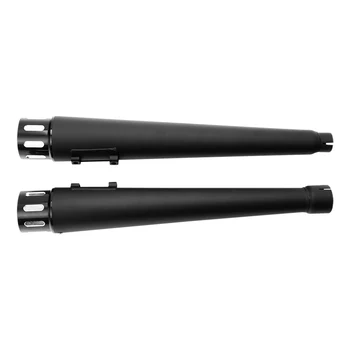 4" Slip-On Mufflers Dual Exhaust Pipes For Harley Touring Street Electra Glide Road King 2017-2022 Motorcycle