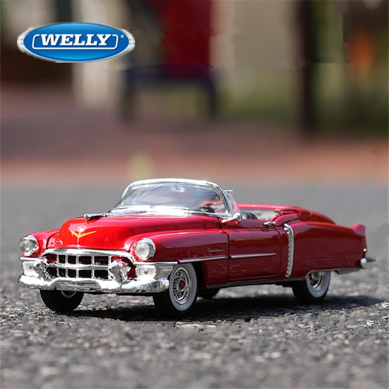 

WELLY 1:24 1953 Cadillac Eldorado Alloy Car Model Diecast Metal Toy Classic Vehicles Model Simulation Collection Children Gifts