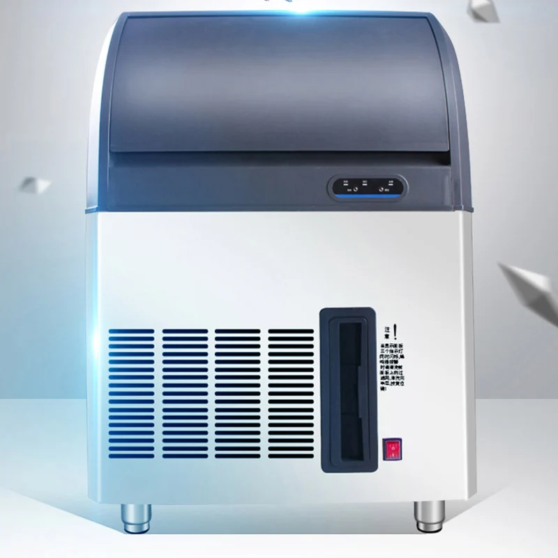 

70KG/24H Ice Maker New High Quality Commercial Ice Machine Household Ice Machine Tea Milk Shop Automatic Water Inlet
