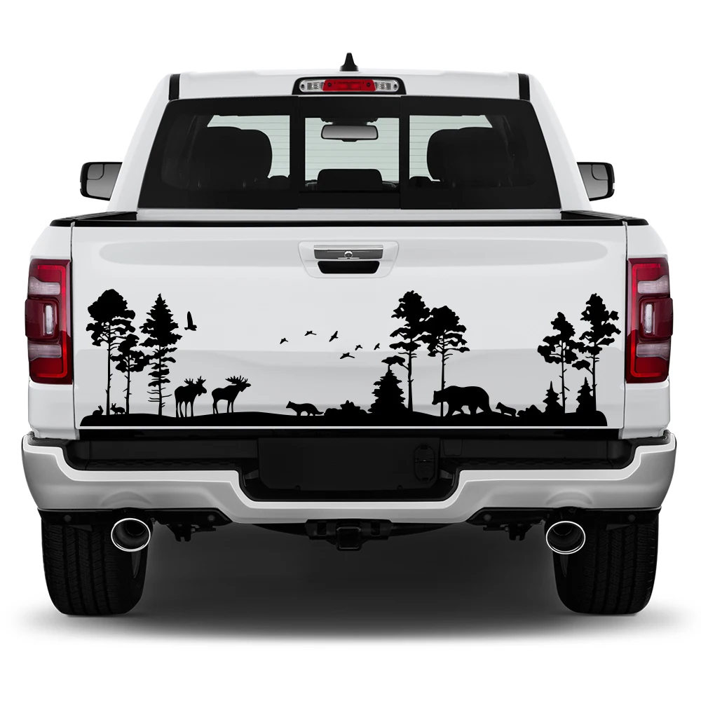 Car Stickers DIY Styling Decor Deer Bear Woodland Forest Camping Vinyl