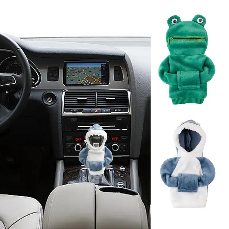 

Mini Gear Stick Car Shifter Hoodie Car Gear Shift Knob Cover, Funny Cute Sweatshirt Sweater Automotive Interior Accessories