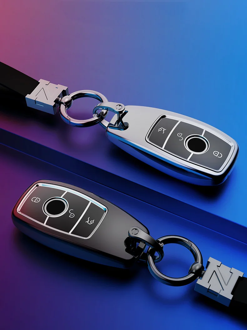 Custodia per chiave A distanza per auto in lega TPU per Mercedes Benz A C E S classe G GLC CLE CLA GLB GLS W177 W205 W213 W222 X167 AMG - S78b77f00312441b18cc1de4816377600l