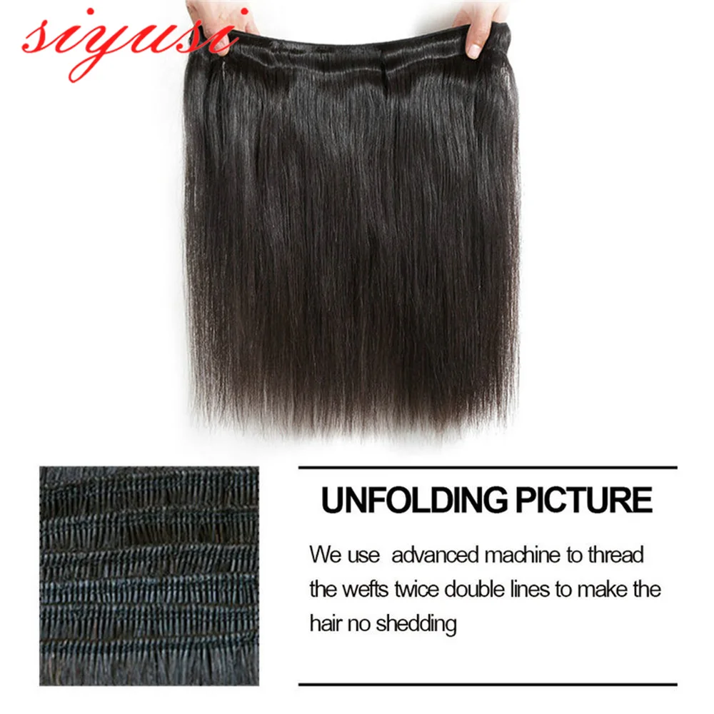 Straight Human Hair Bundles 1/3/4 Pieces Natural Black Women Cheap Remy Human Hair Extensions 10-30 Inch Bone Straight Bundles