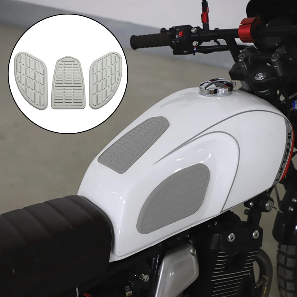 thumbnail image 2 of Ready Stock] Hongl Pair Of Motorcycle Fuel Tank Traction Pad Protector 2 of 14
