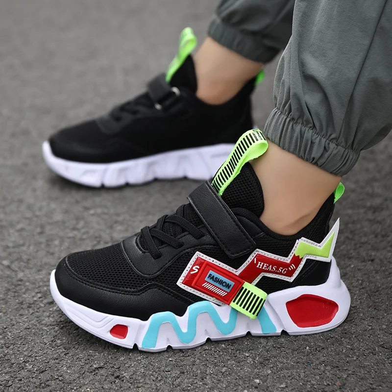 Cartoon Kids Shoes for Boys Mesh sneakers Children Casual Shoes Sporty Little Boy Running Tenis Yellow School Student Shoes 2022 children's shoes for high arches