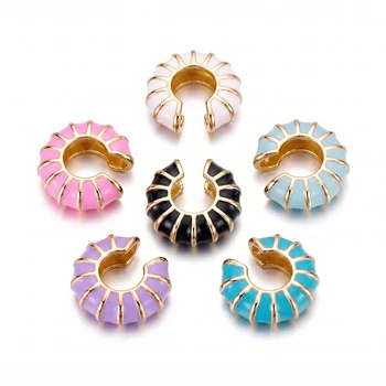 Orecchini a Clip Boho Raffinati per Donne, Semplici Orecchini a C Smaltati Senza Piercing, Gioielli Versatili da Donna, Idea Regalo