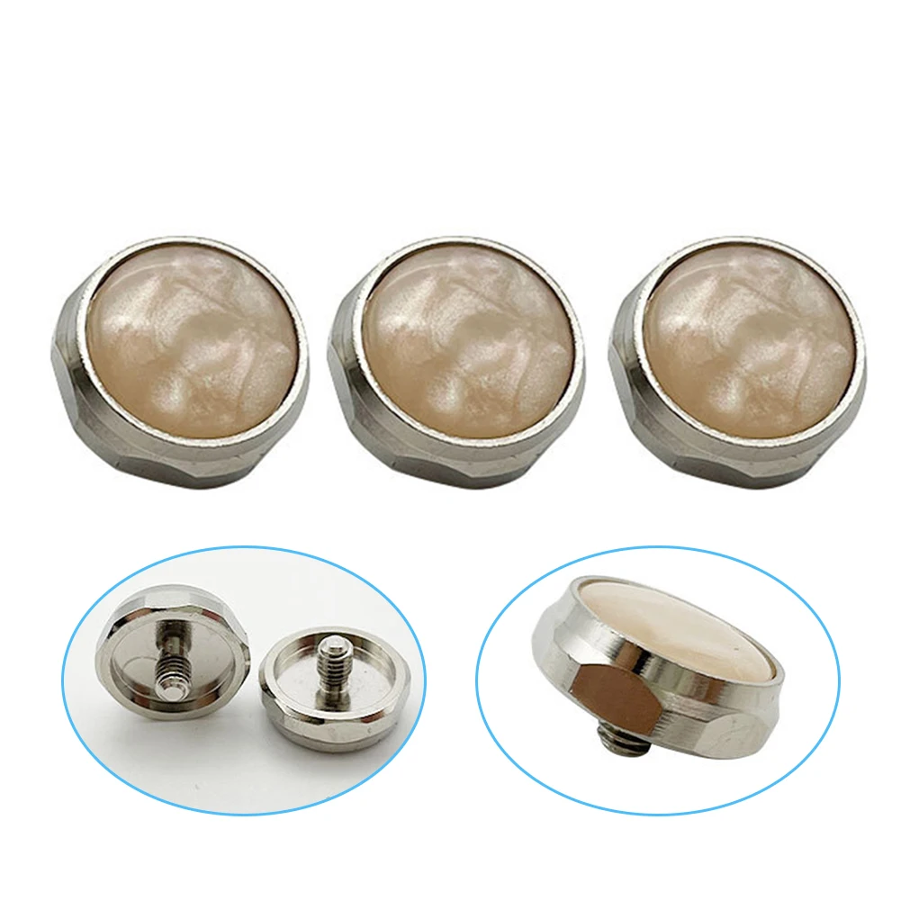 Description Picture 5 of item3PCS Trumpet Finger Buttons For Eb Mica Buttons Snap Piston Buckle For Baritone Trumpet Musical Instruments Brass Accessories