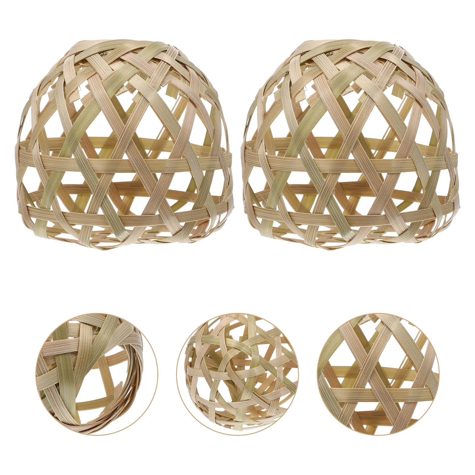 

Bamboo Lampshade Cover Lampshades for Chandelier Ceiling Floor Cage Table Light Bulb Guard Indoor