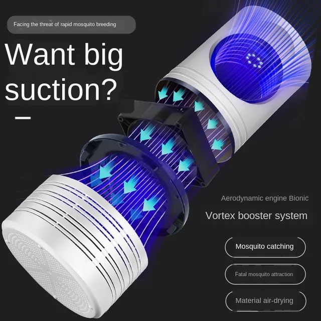 Elektromos Usb Szúnyoggyilkos Lámpa Hiba Zapper Muglen Rovar Gyilkos Anti Szúnyog Csapda Légy Ultra Taszító Kültéri - Image 2