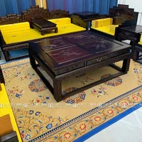 244x335cm Luxury Chinese Rug Silk Wool Carpets Art Decor Vintage Handmade Tibetan Carpet for Villas Mansions Bedroom Living Room 1