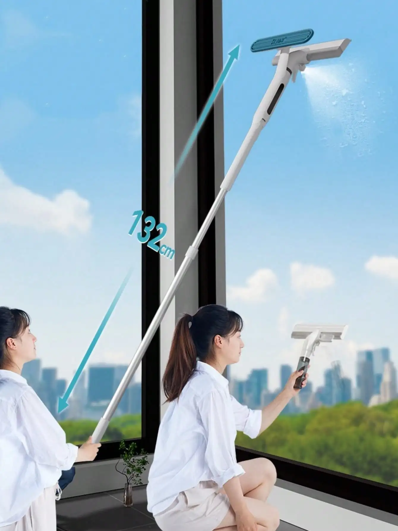 Glass Window Cleaner Scraper Squeegee Tool